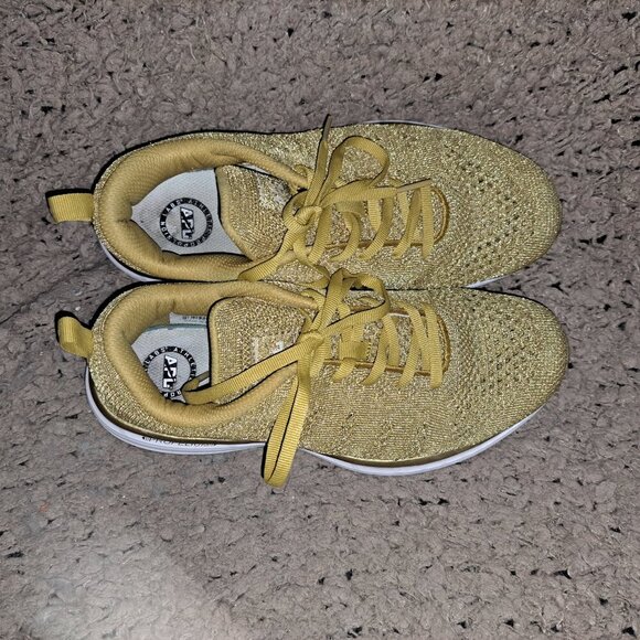 APL Techloom Pro-Metallic Gold-Propelium Athletic Shoes-Lace Up-Sz 8.5-Excellent - Picture 7 of 9